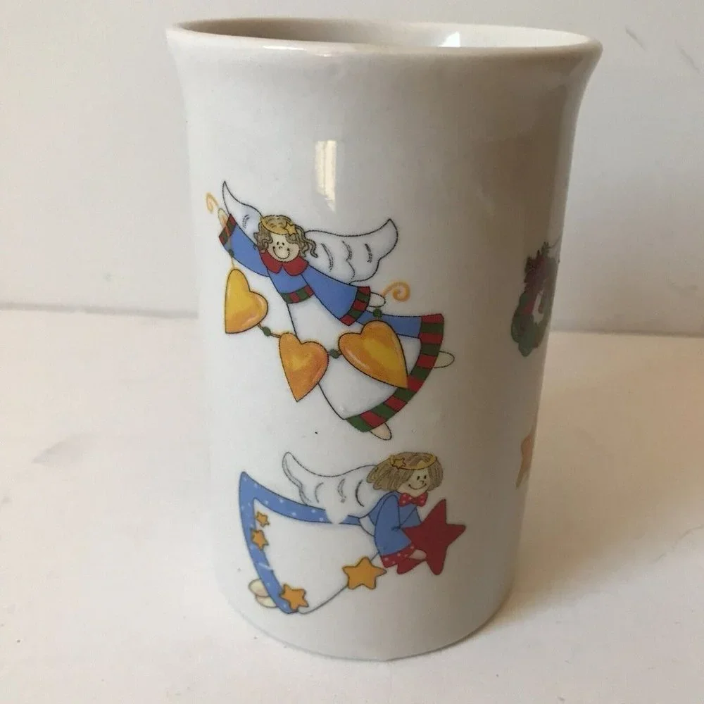 Royal Norfolk colorful‎ angels coffee mug ceramic Christmas holiday